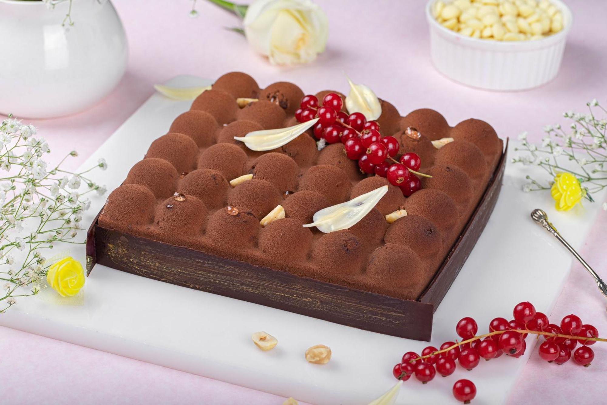 Jw Marriott Hotel New Delhi Aerocity Εξωτερικό φωτογραφία A chocolate truffle cake